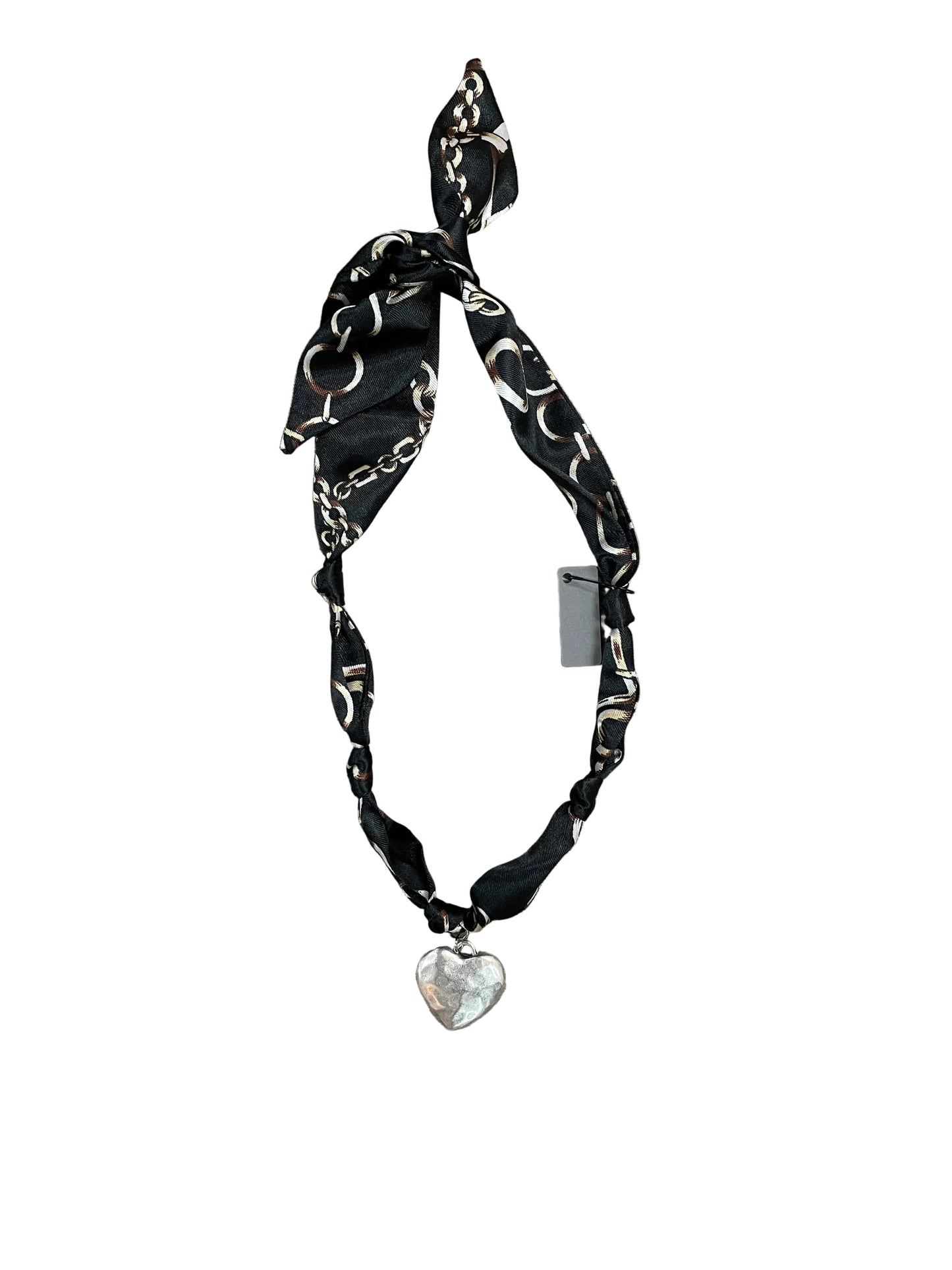 Mini Scarf Heart Necklace