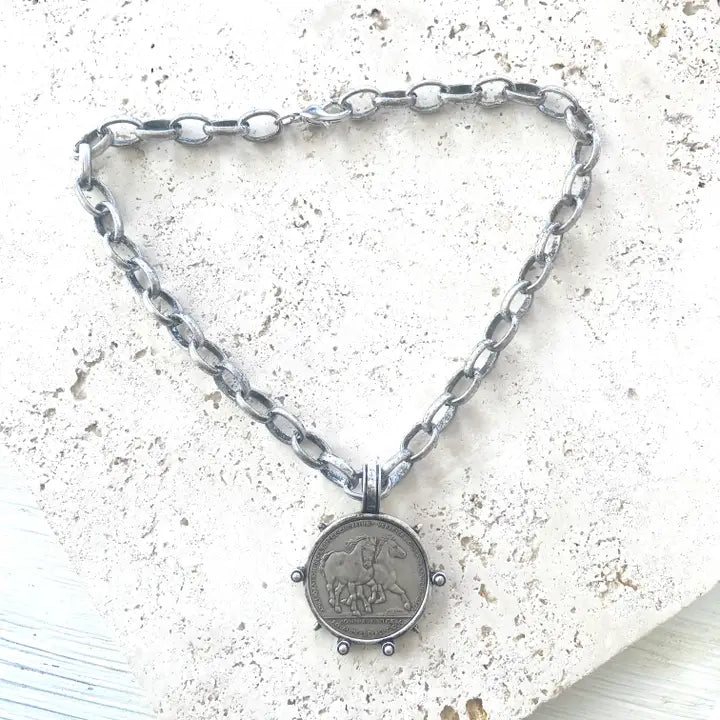 Belgium Coin Necklace