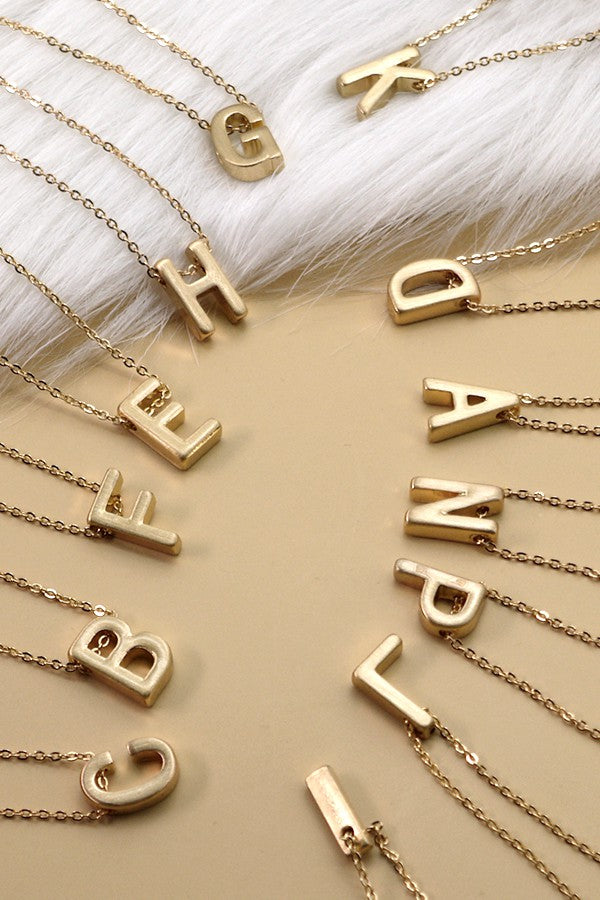 Monogram Initial Pendant Necklace