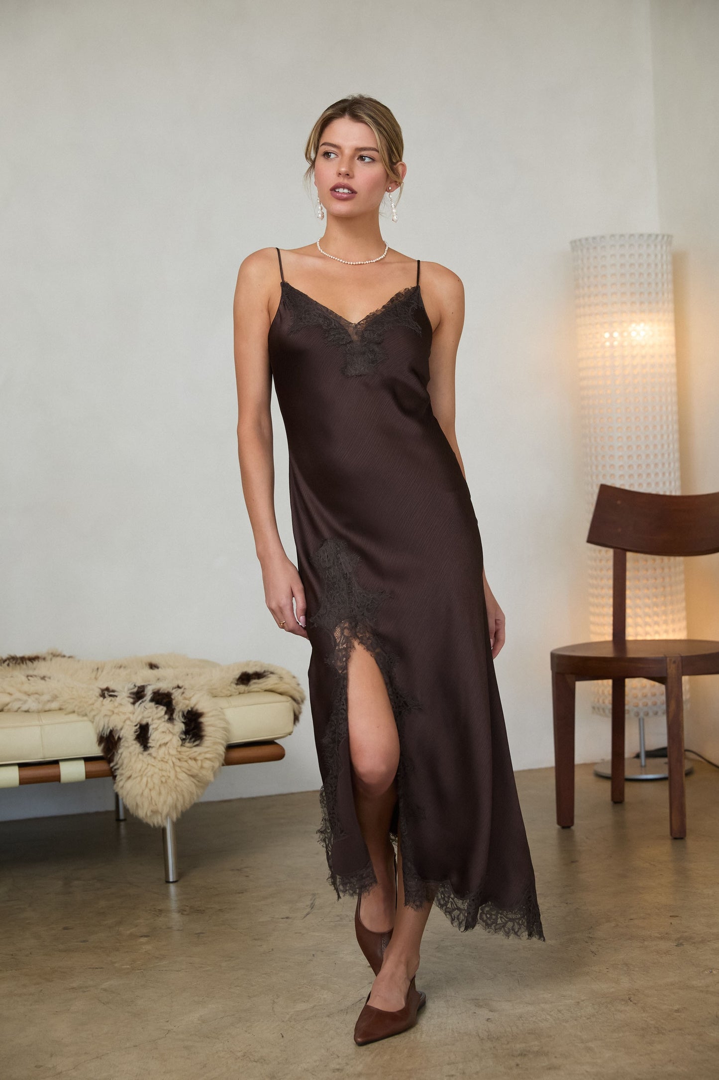 Sandra Satin Dress
