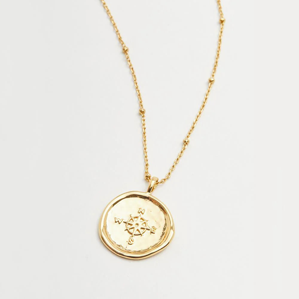 Gorjana Compass Coin Necklace