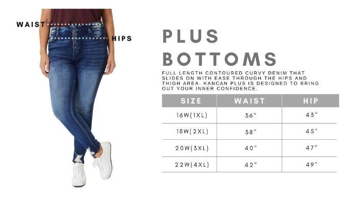 Plus Size High Rise Straight Jean