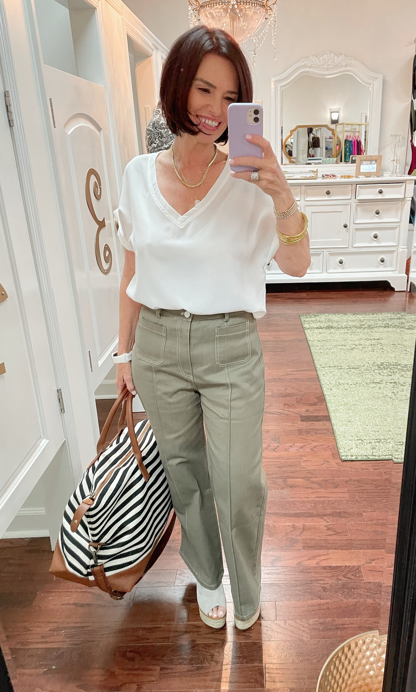 Emily Stripes Weekender