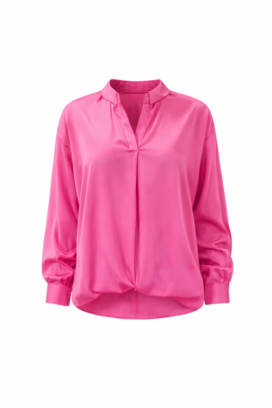 Tab Collar Blouse Top