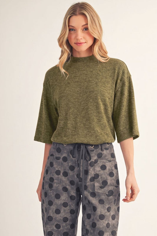 Saddie Mock Neck