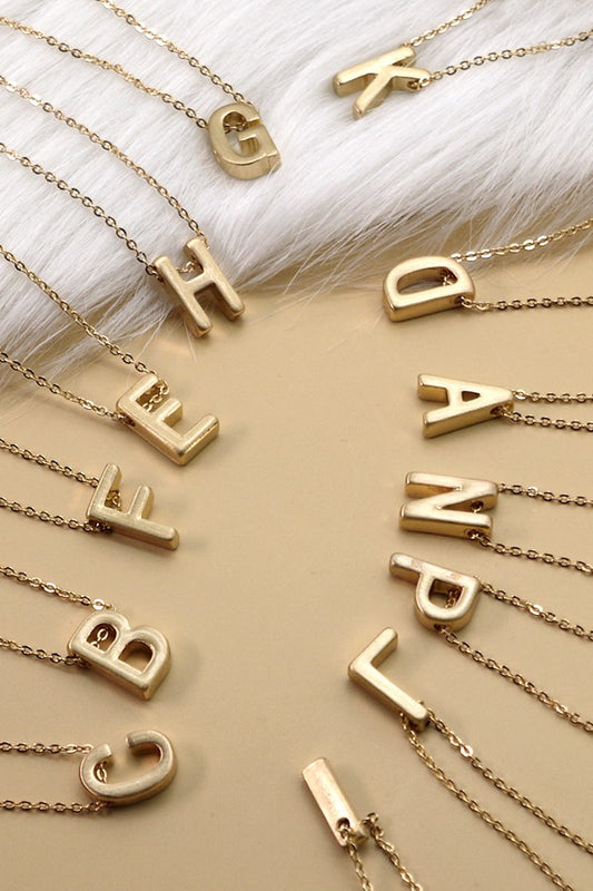 Monogram Initial Pendant Necklace