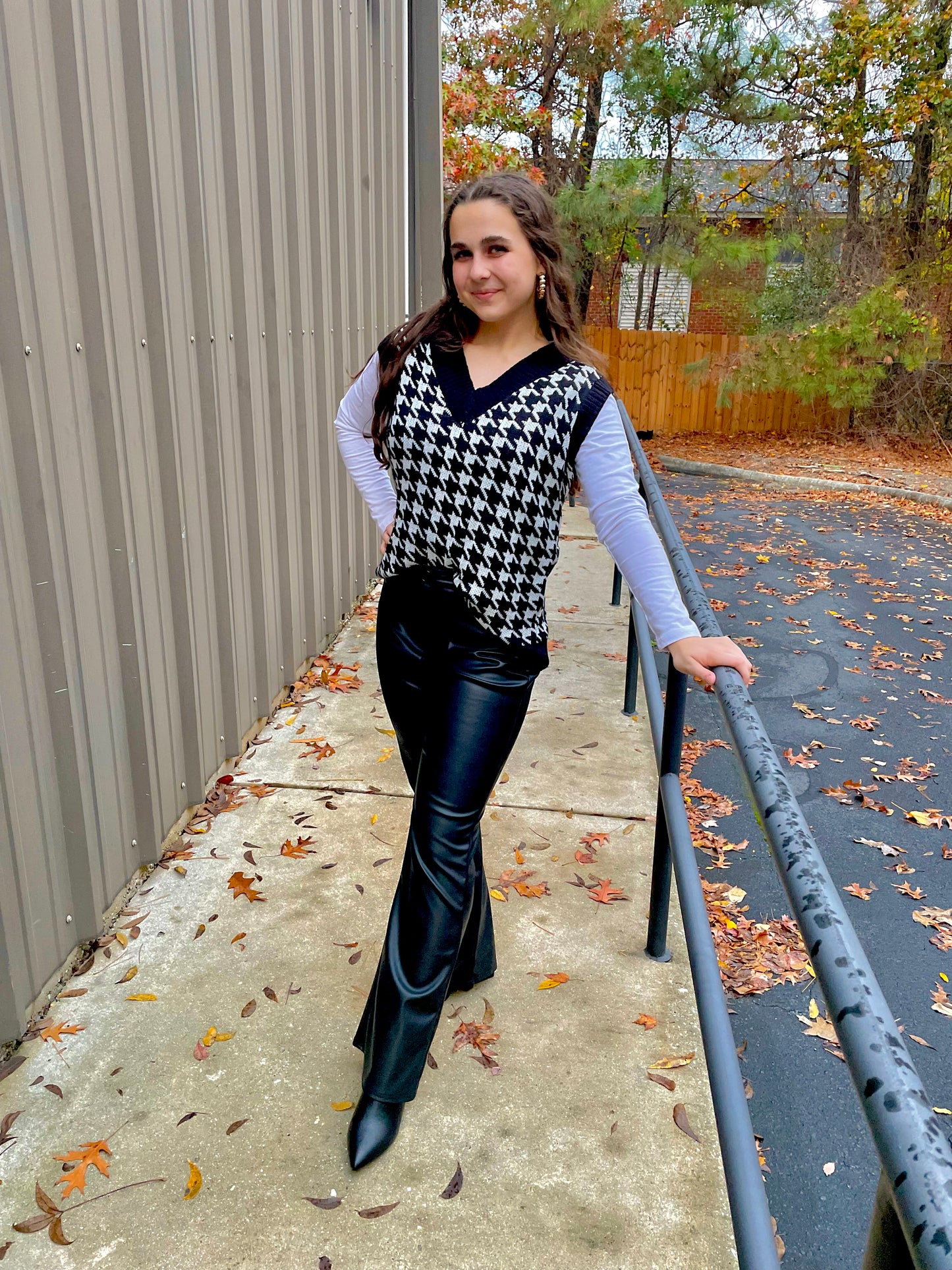 Faux Leather Bootcut Pants