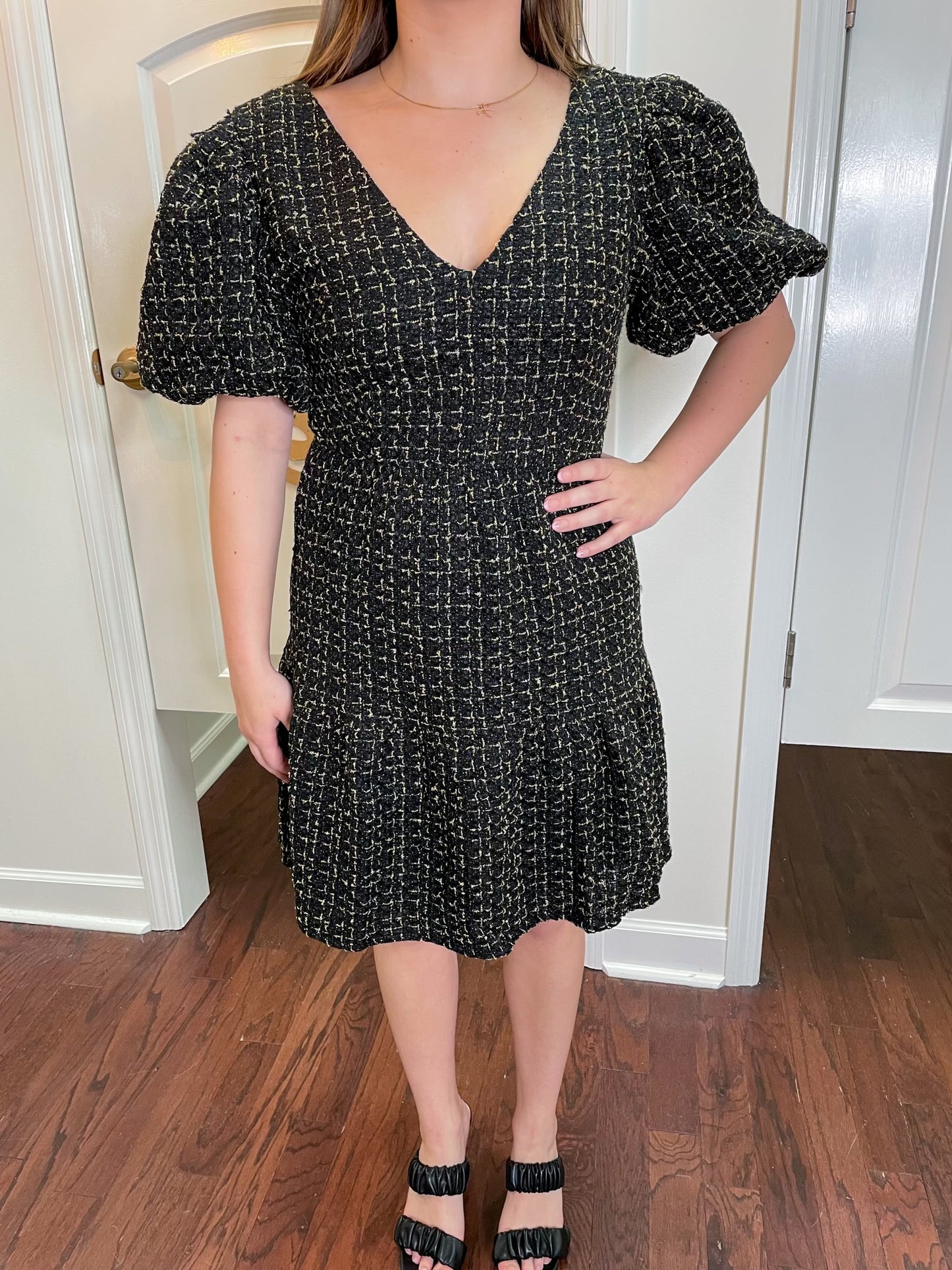 Carrol Zaylee Tweed Mini Dress