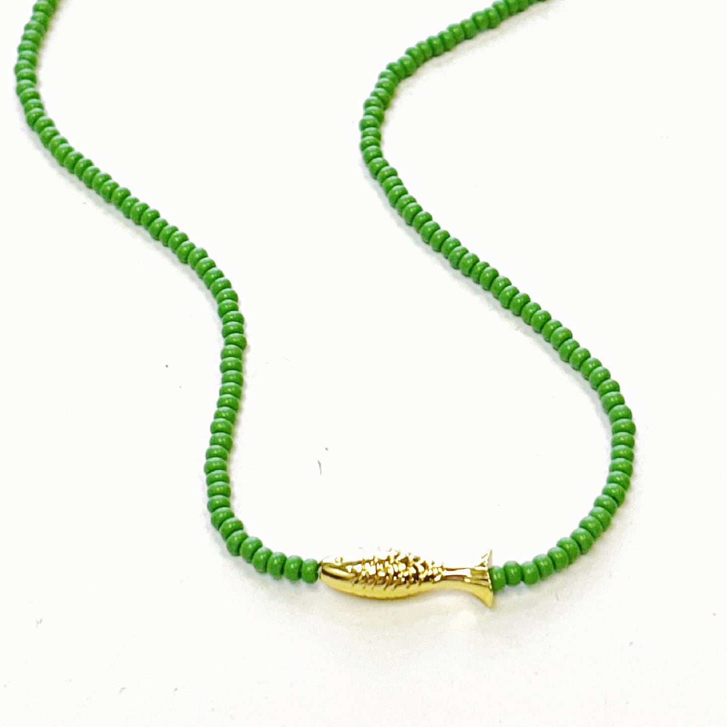 Lucy Fish Beaded Necklace