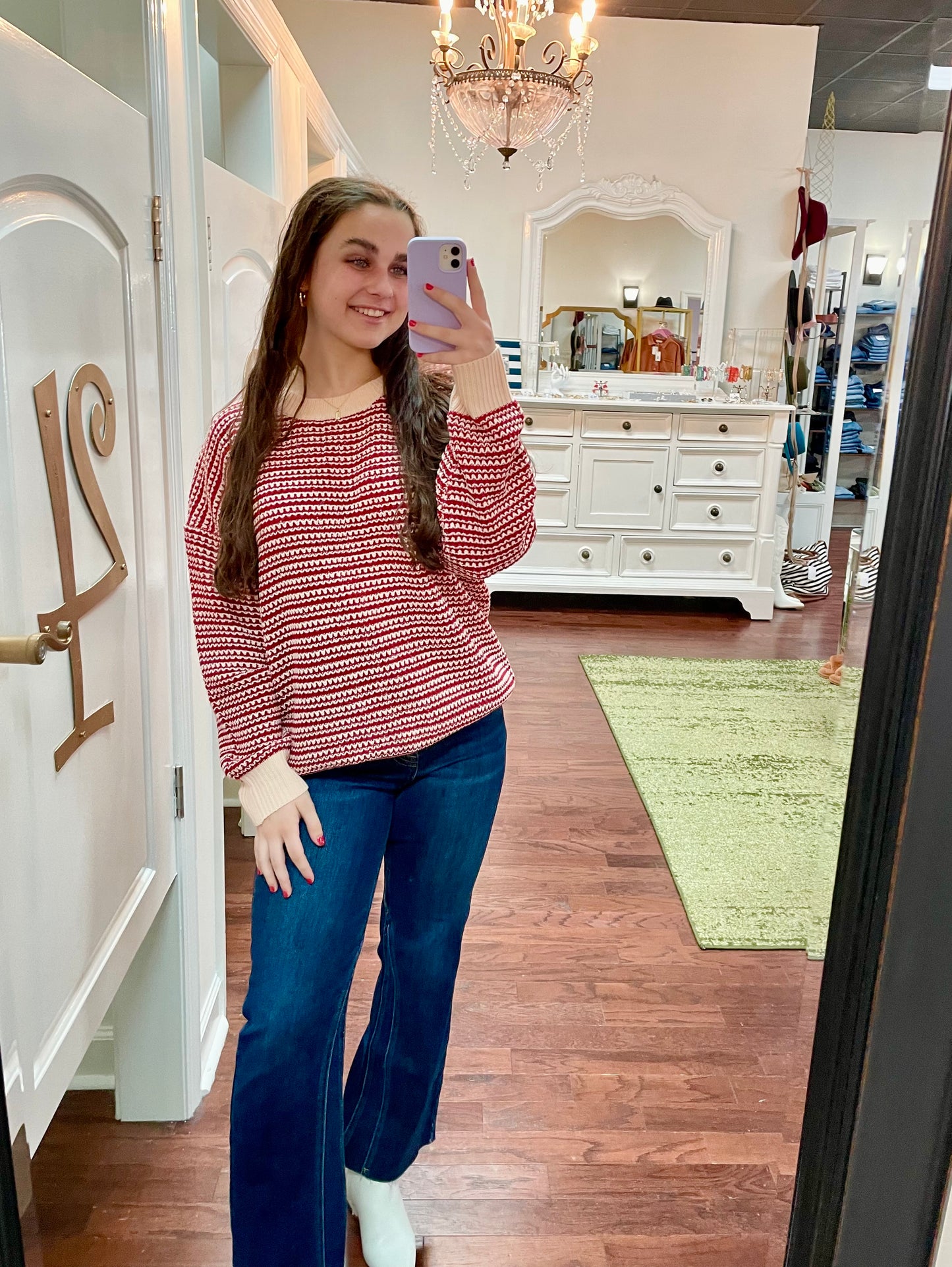 Candy Cane Lane Sweater