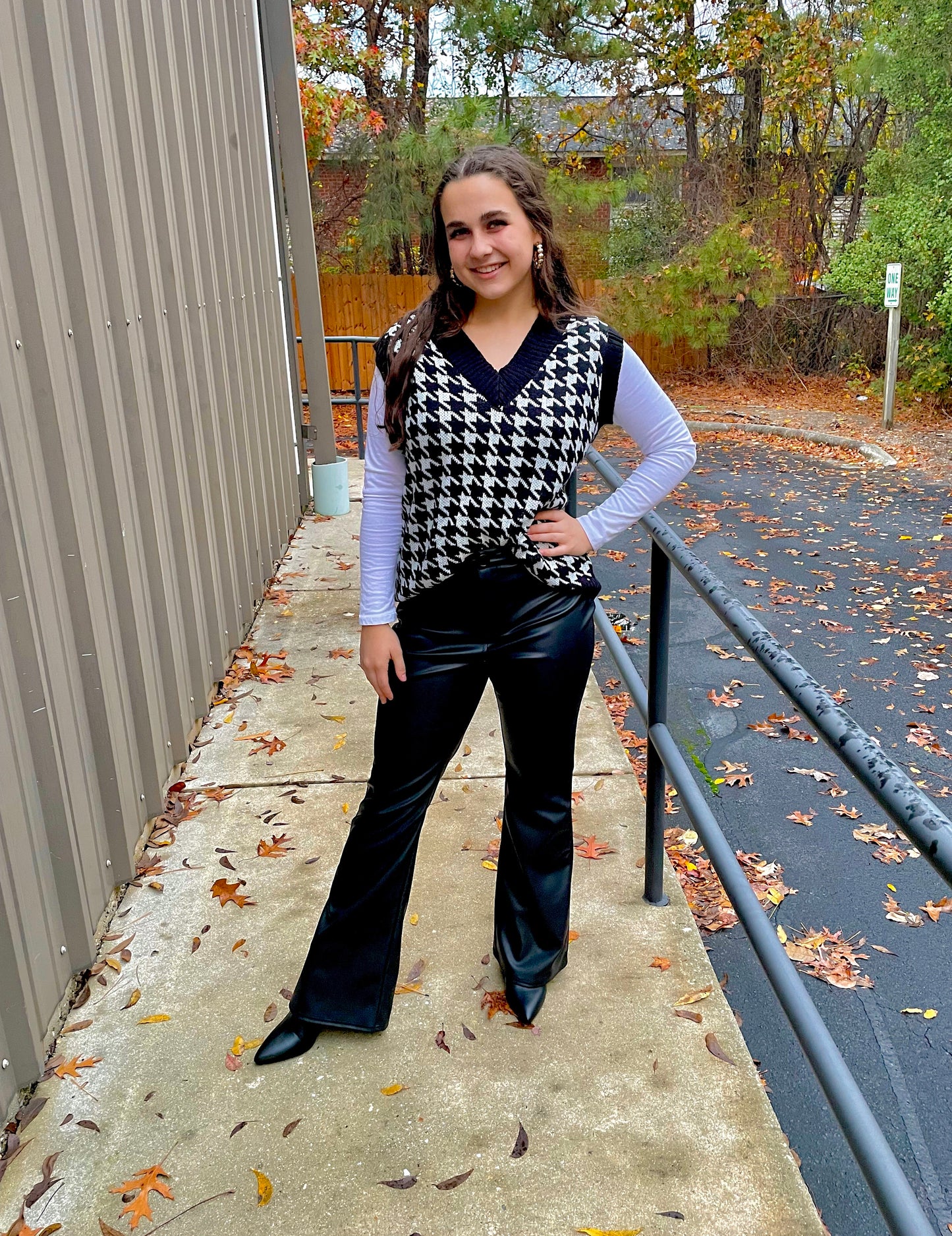 Faux Leather Bootcut Pants