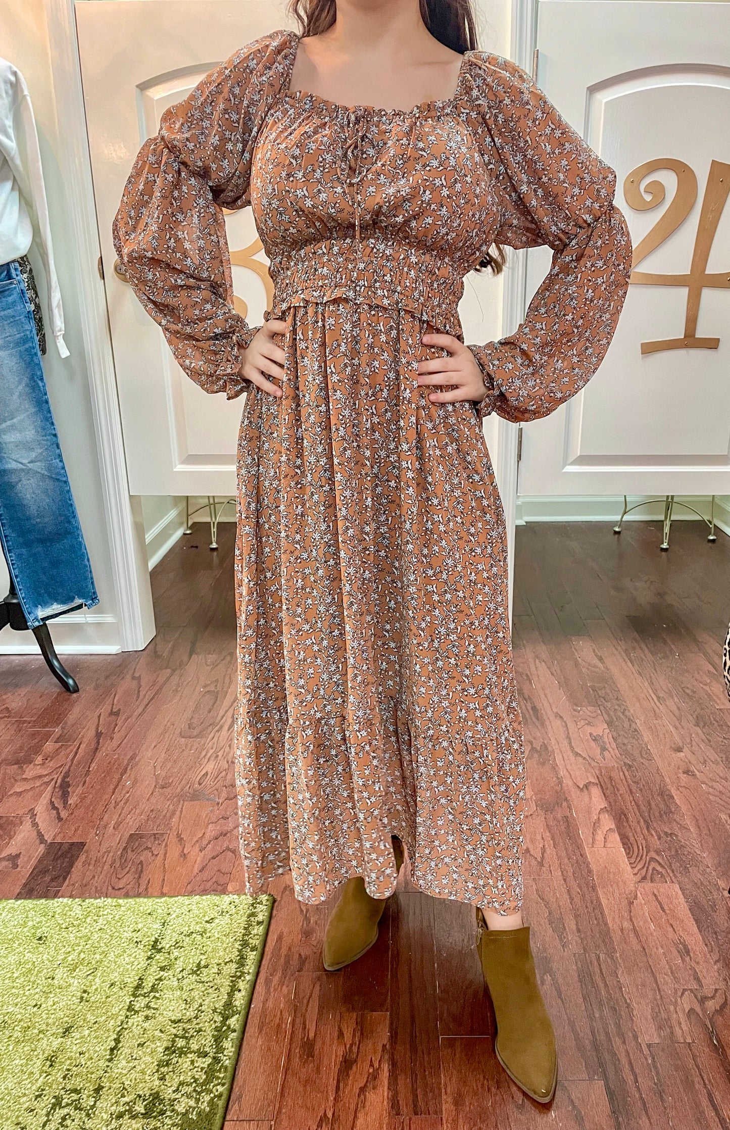 Ditsy Floral Midi Dress