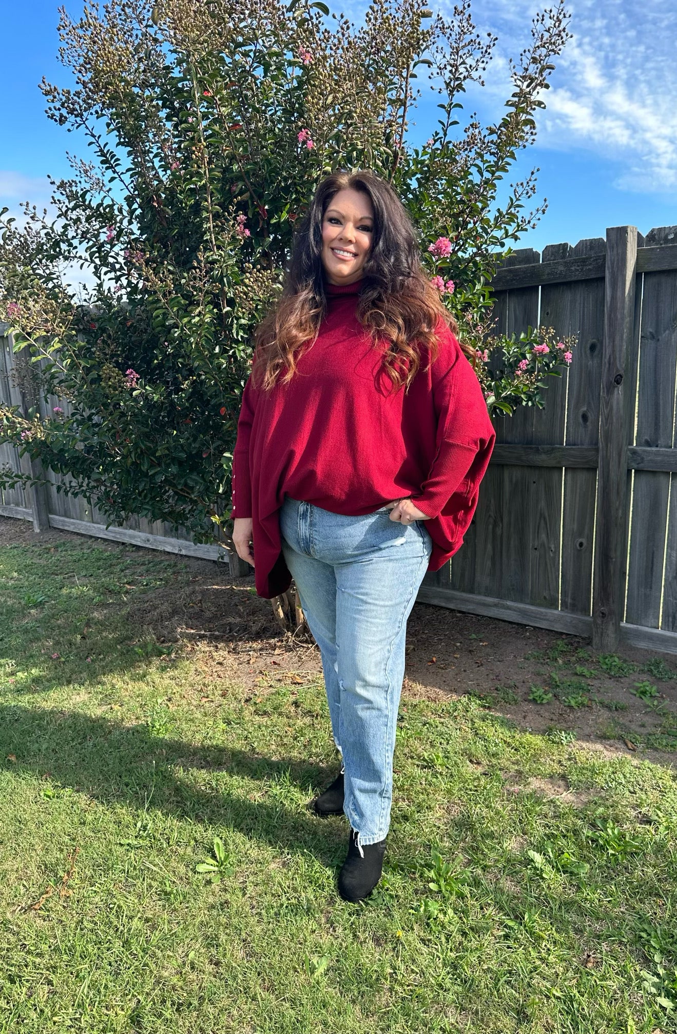 Plus Size High Rise Straight Jean