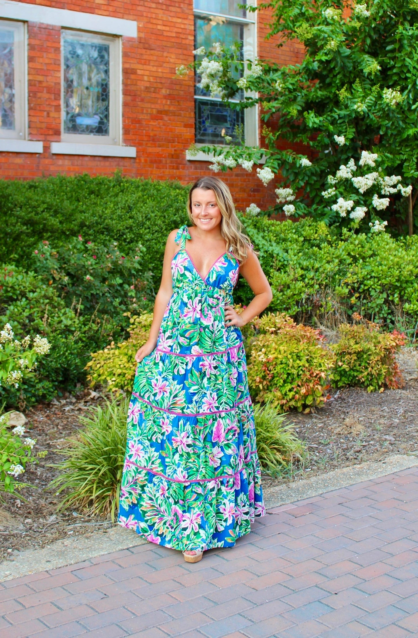 Oceanic Florals Dress