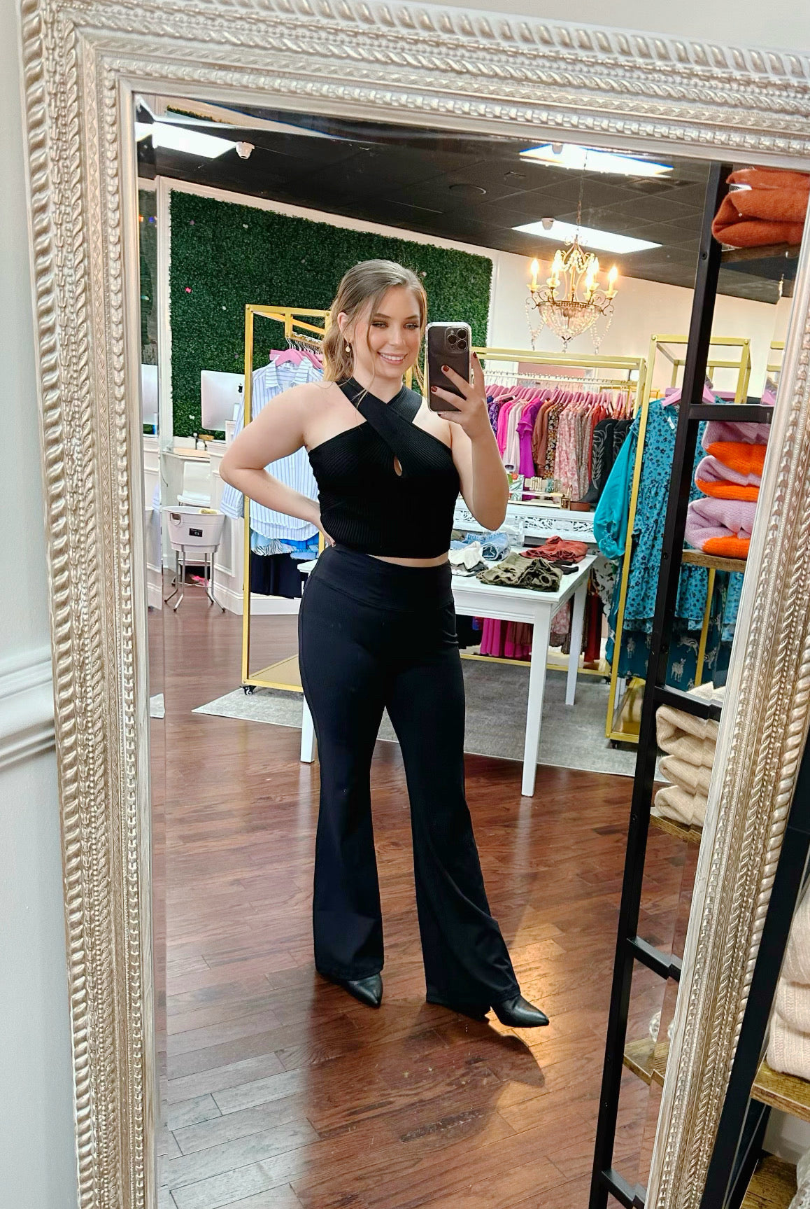 Active High Rise Flare Leggings