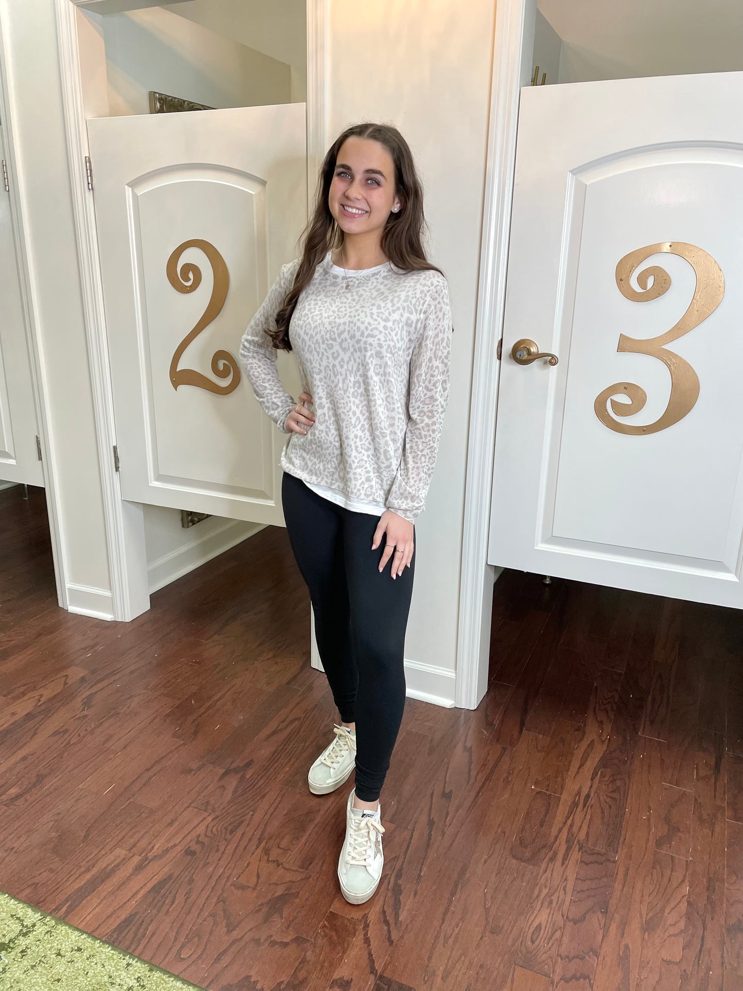 Blush Leopard Sweater