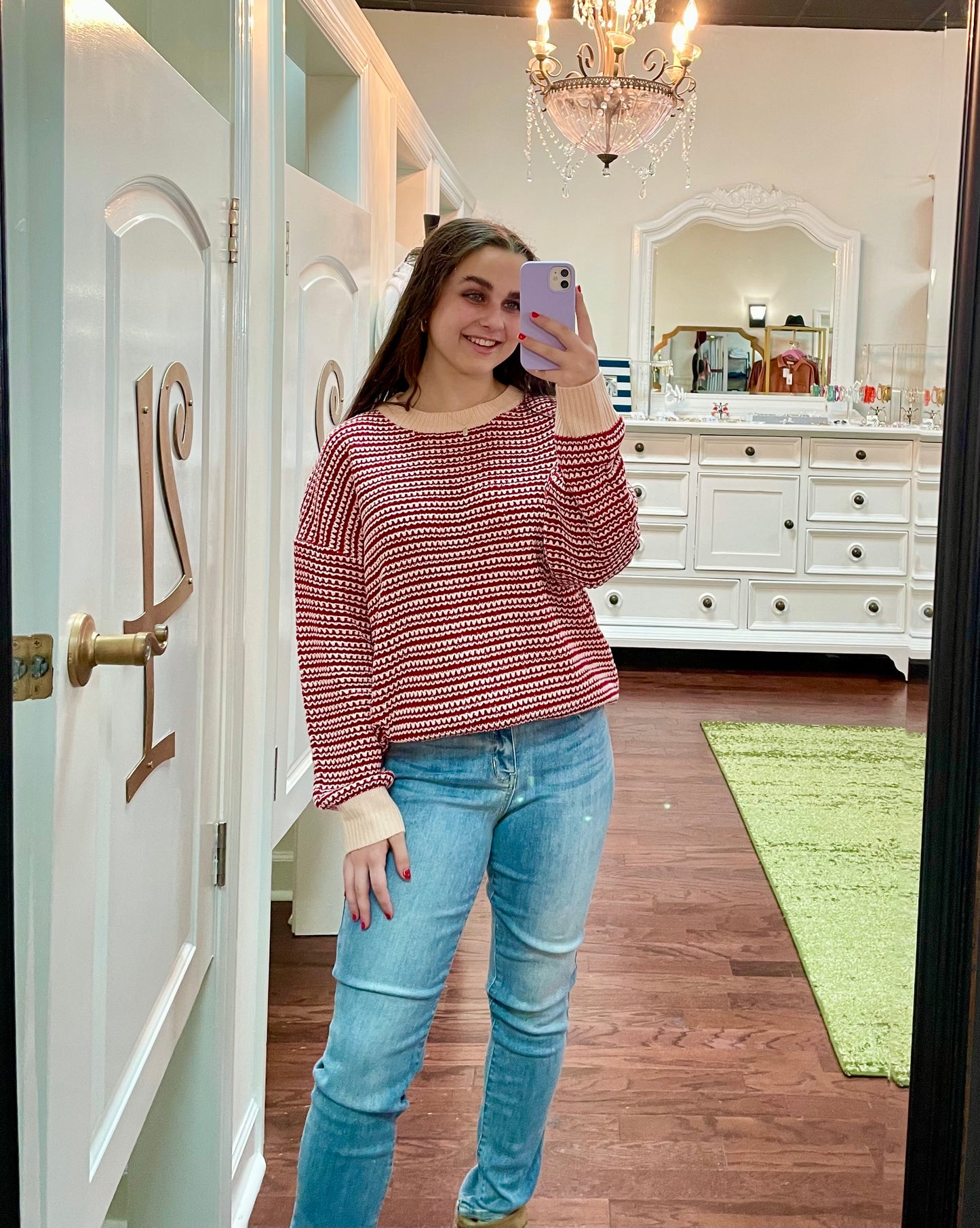 Candy Cane Lane Sweater