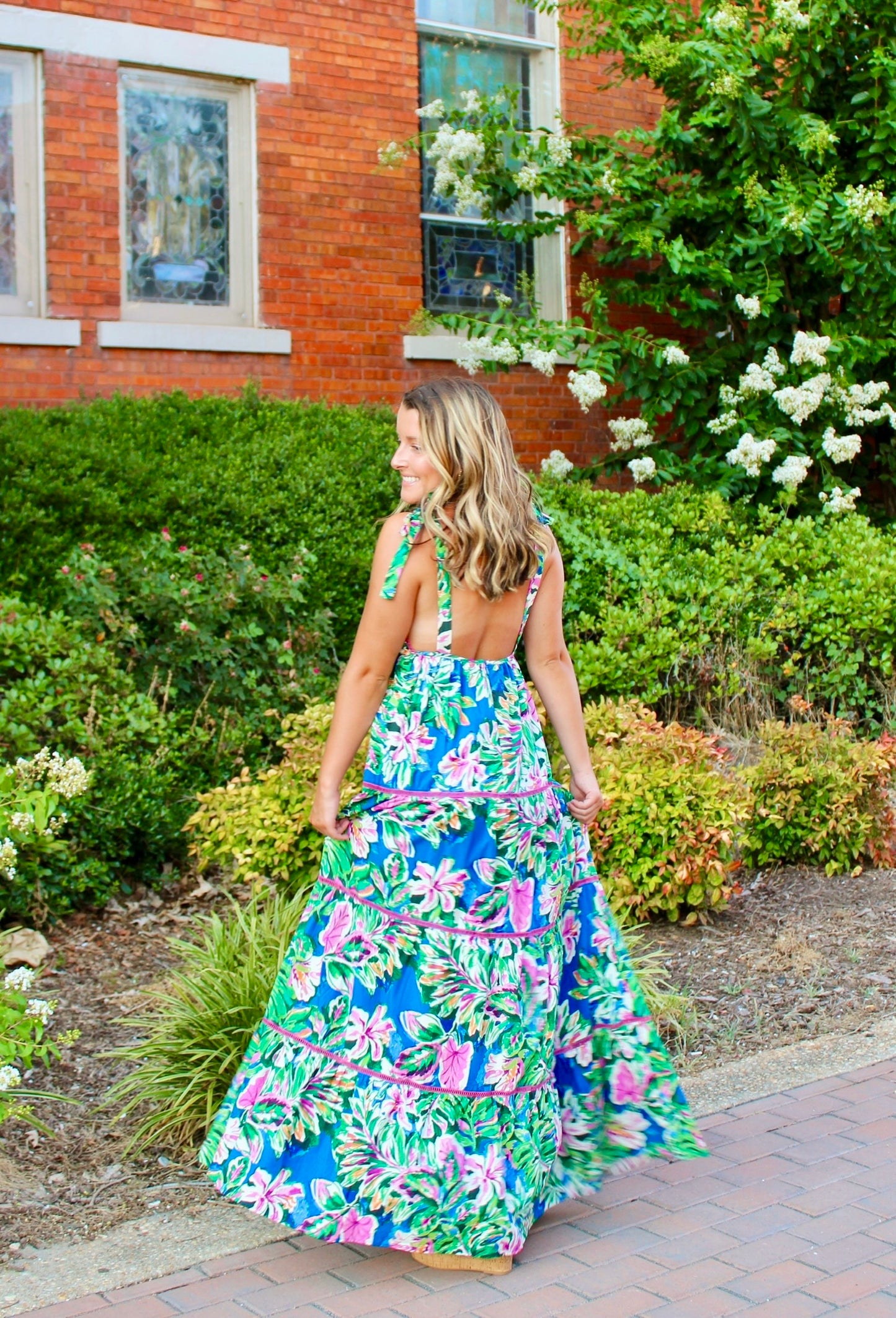 Oceanic Florals Dress