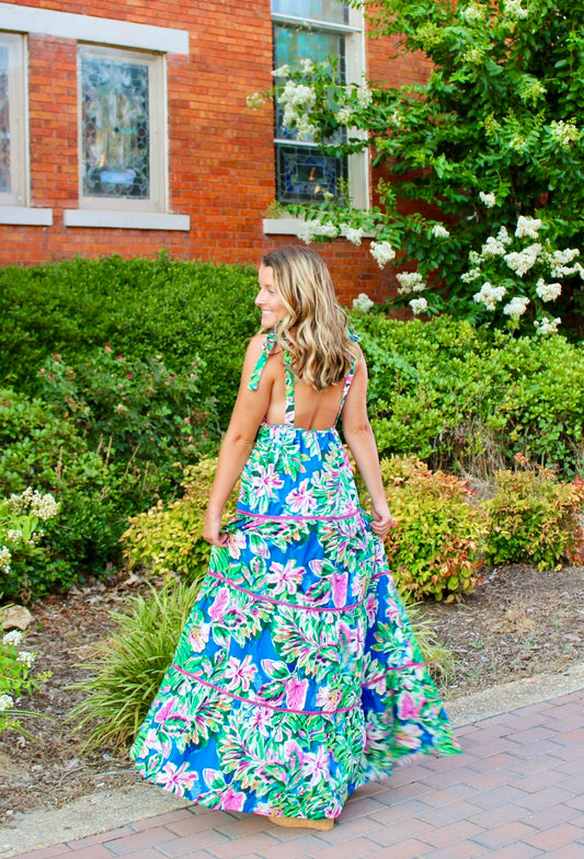Oceanic Florals Dress