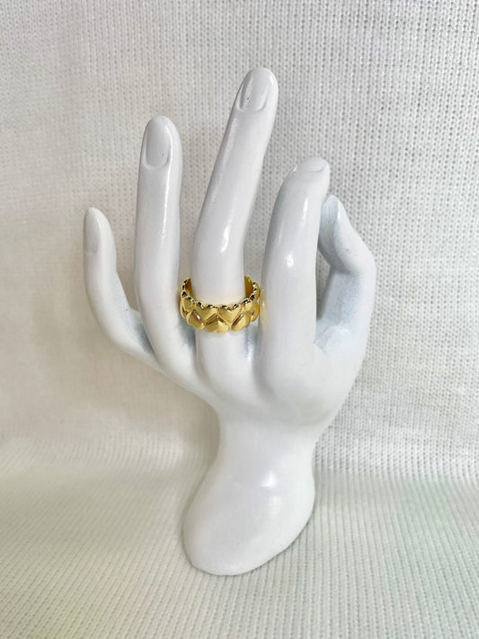 Gorjana Lou Heart Statement Ring