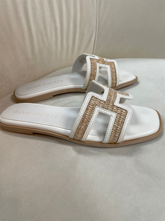 Ena White Sandals