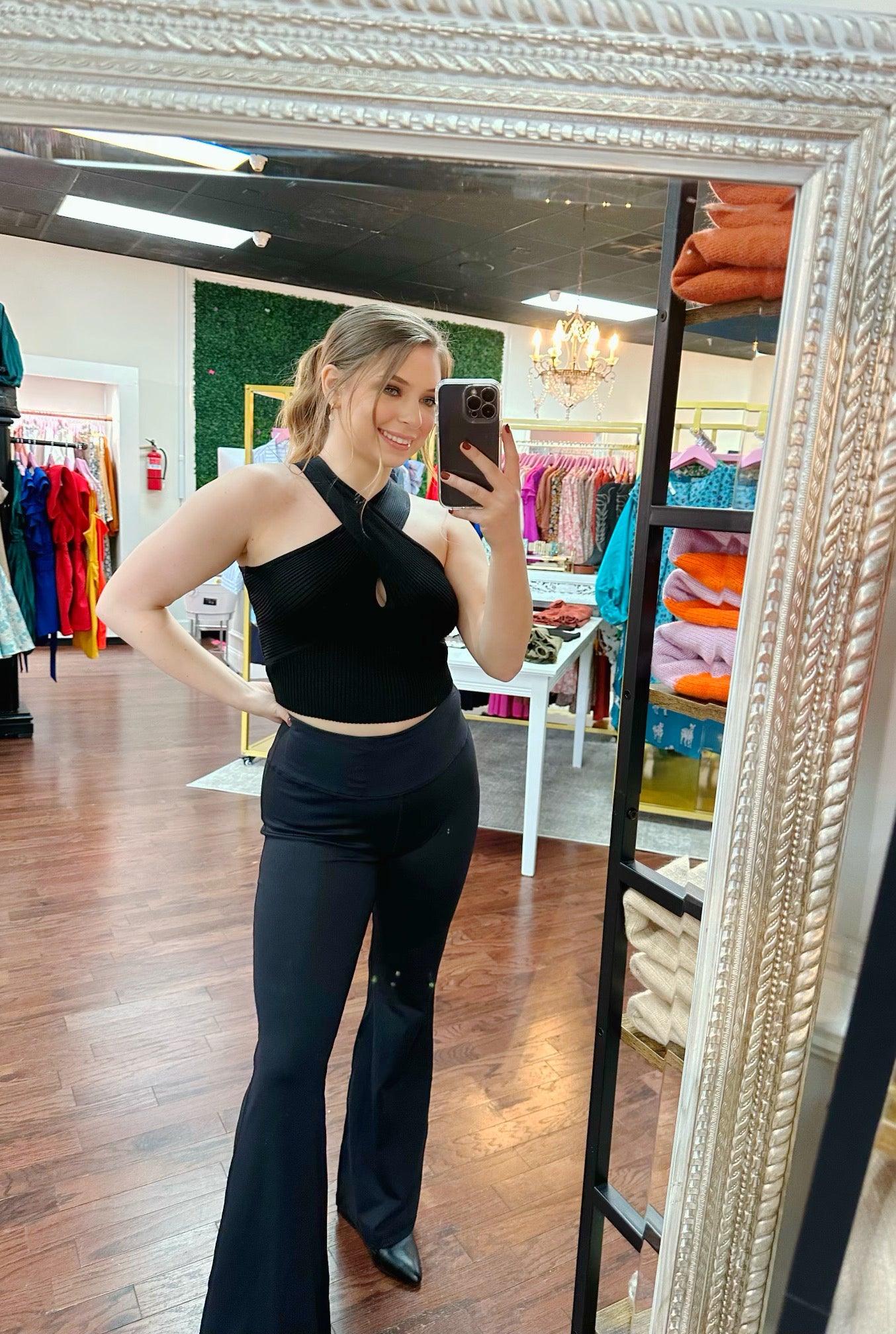 Active High Rise Flare Leggings