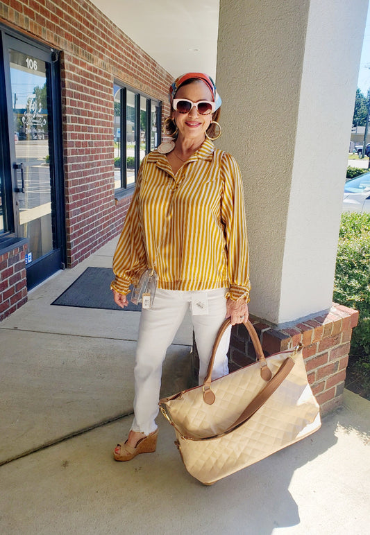 Quilted Weekender Bag