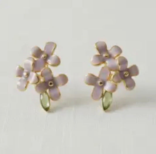 Lavender Stud Earrings