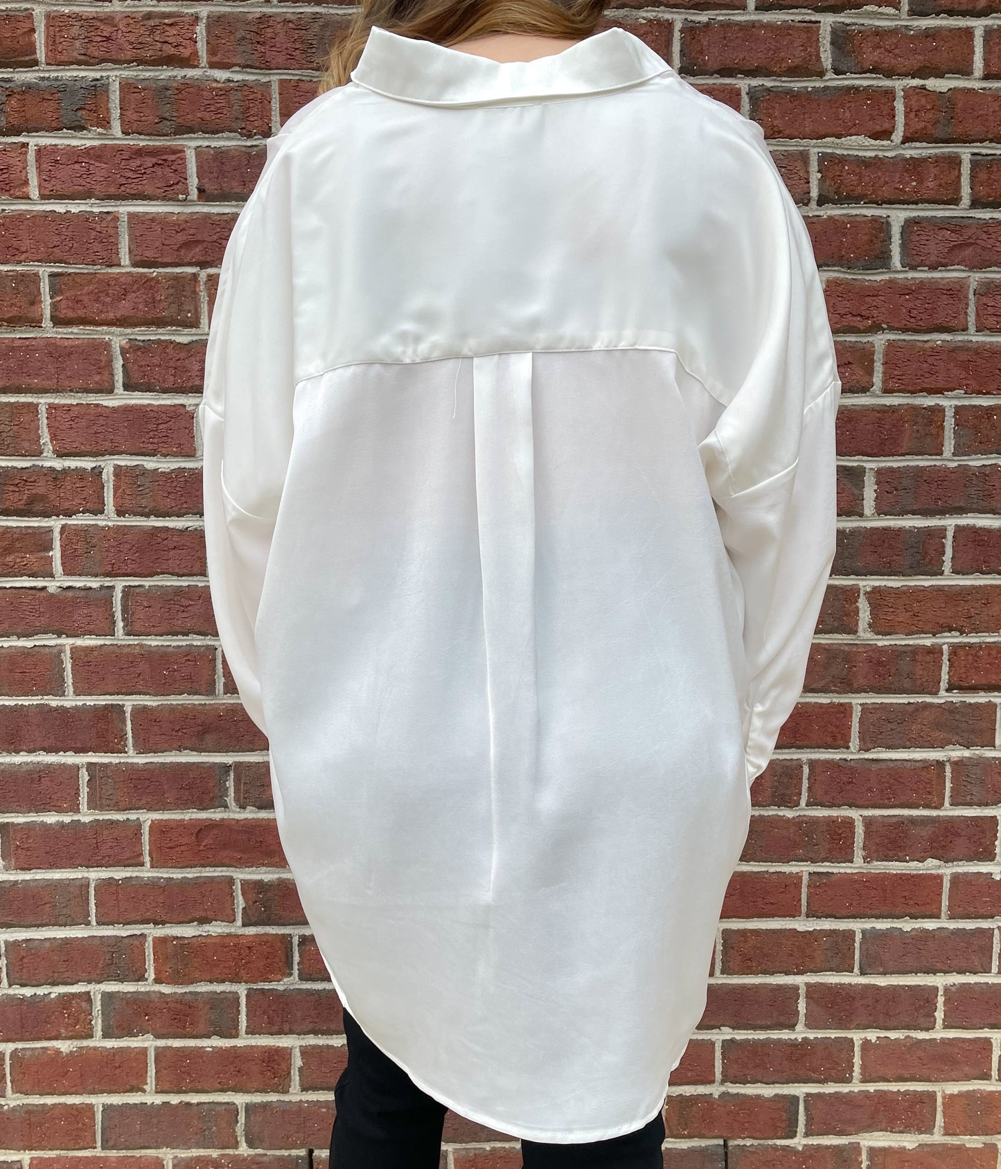 Tab Collar Blouse Top