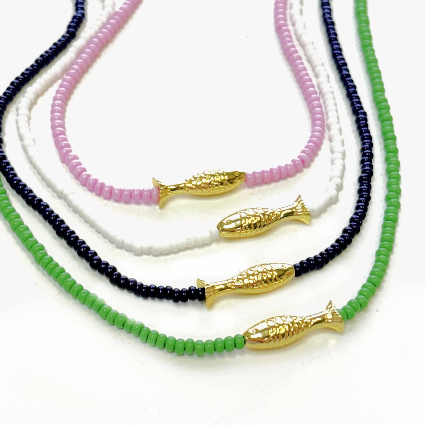 Lucy Fish Beaded Necklace