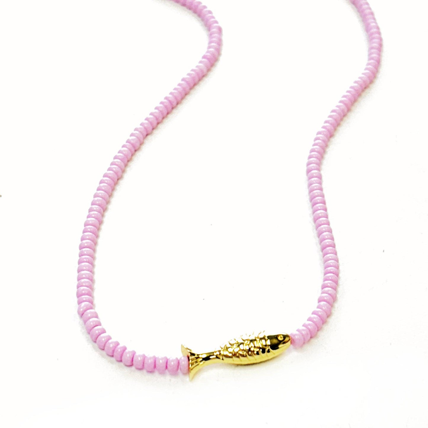 Lucy Fish Beaded Necklace