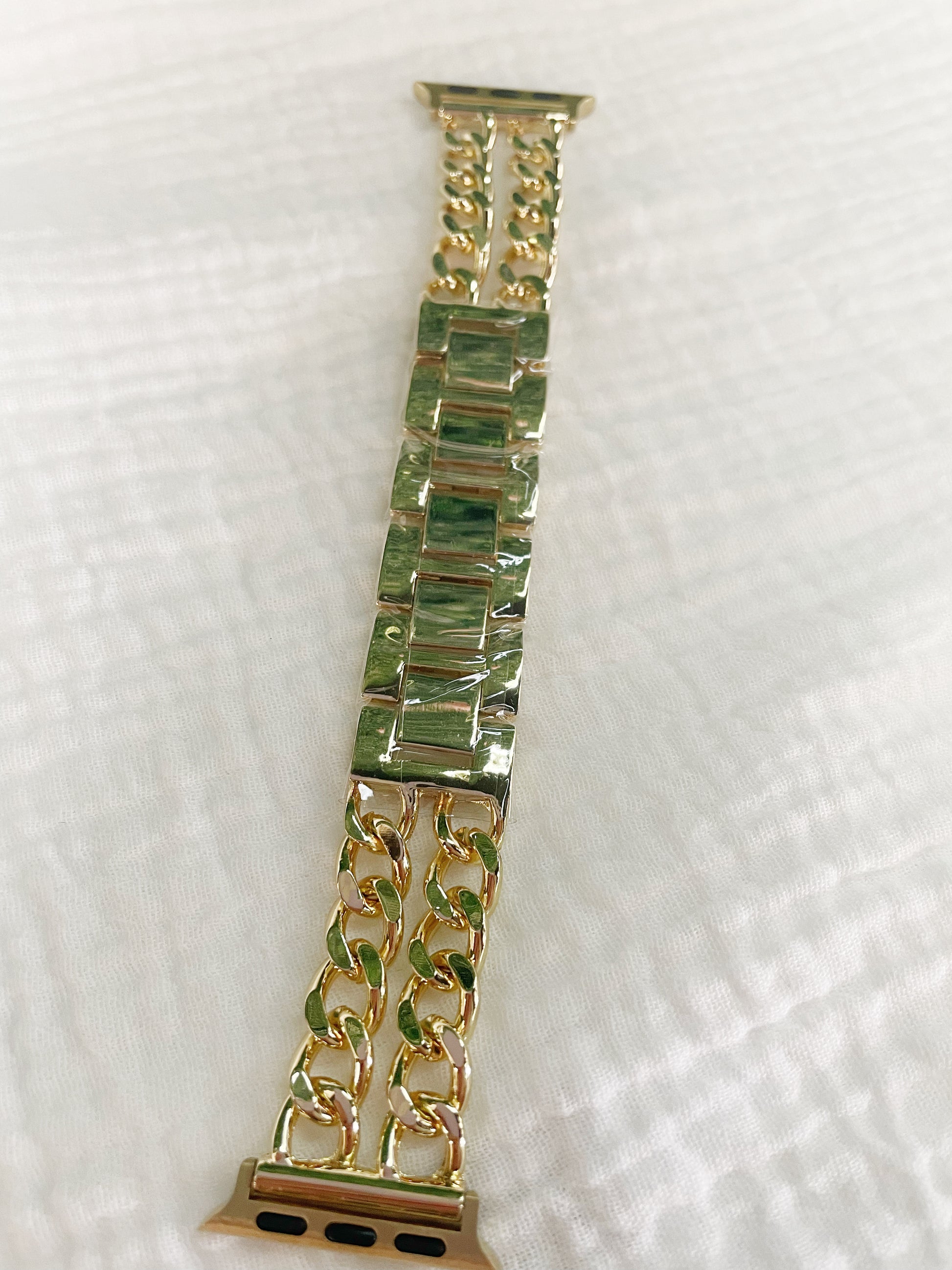 Gold chain link apple watch band