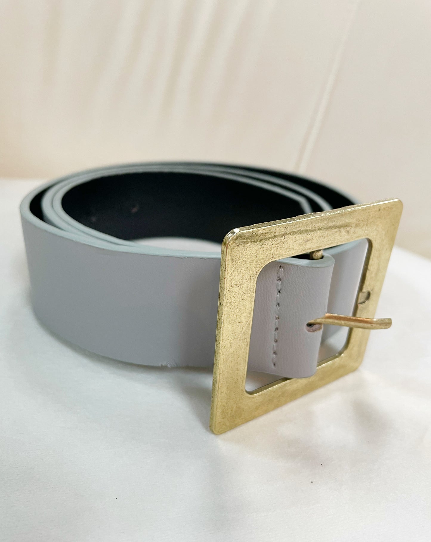 Classic Oversized Square Buckle Belt