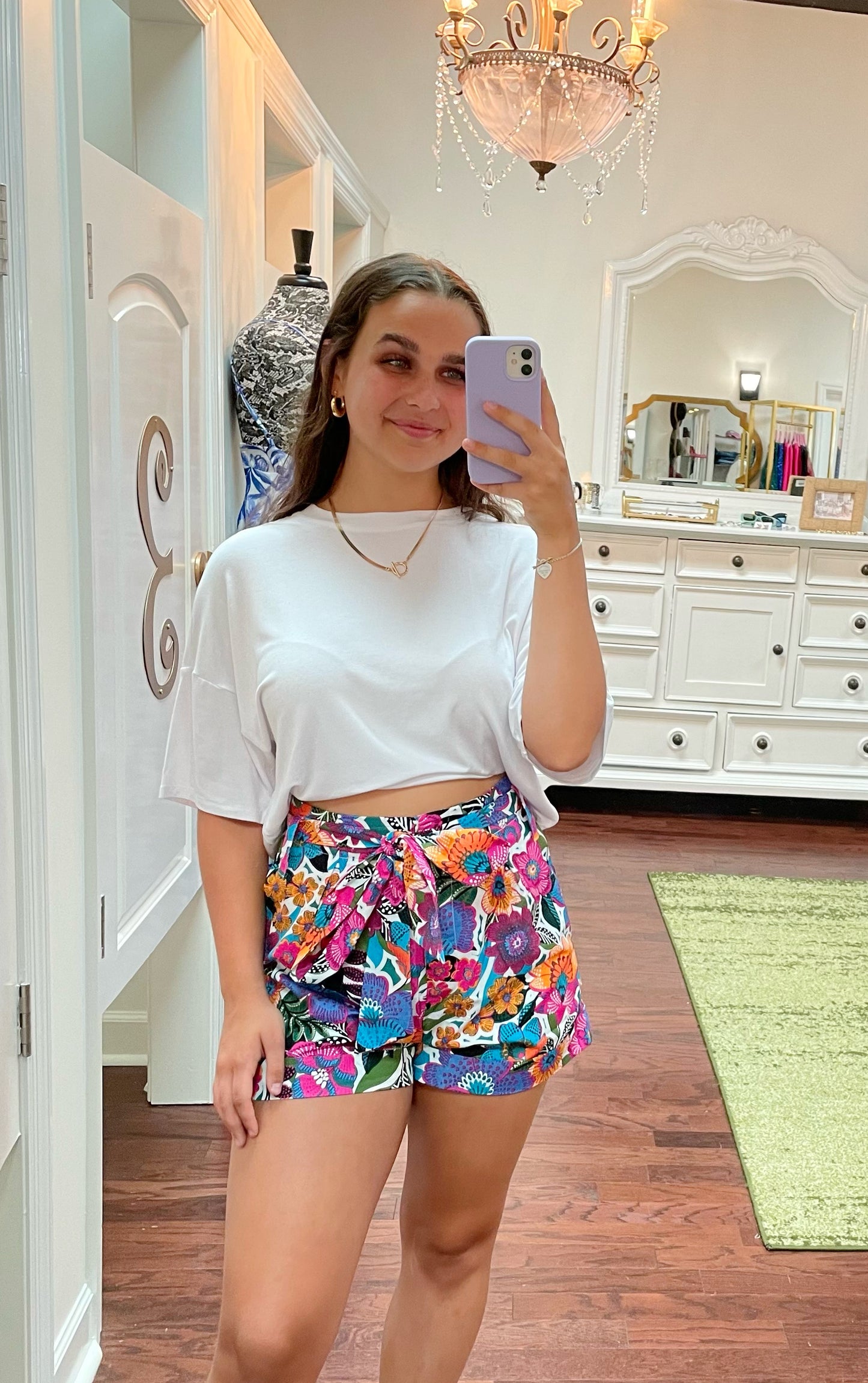 Everyday Cropped Jersey Knit Tee