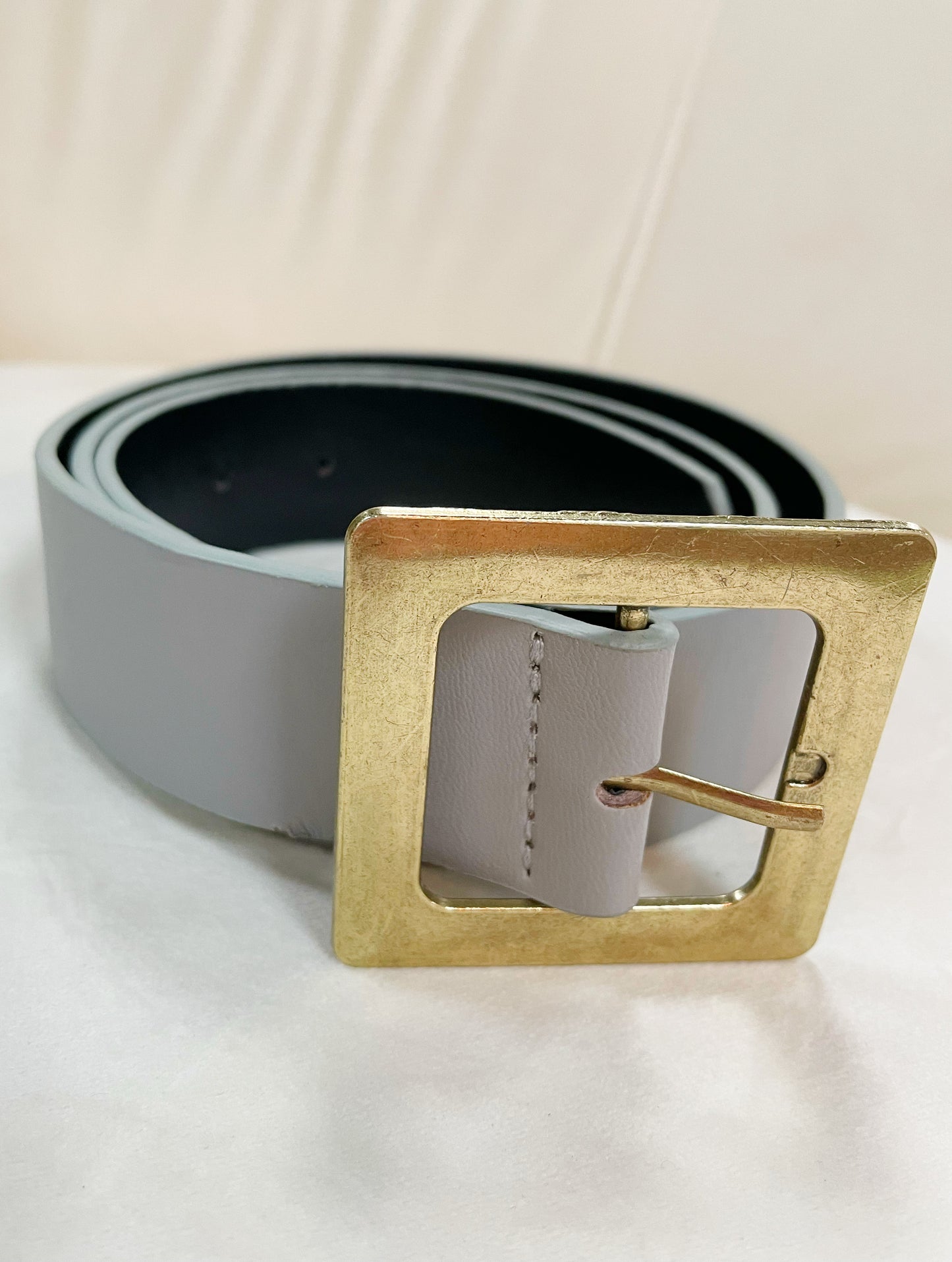 Classic Oversized Square Buckle Belt