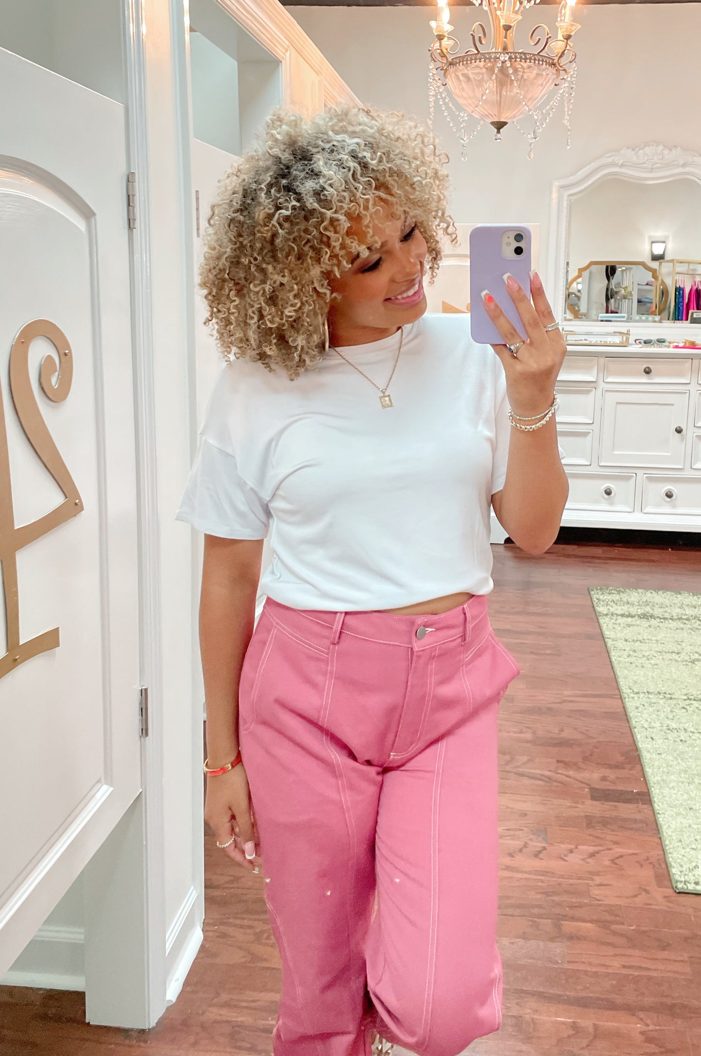 Everyday Cropped Jersey Knit Tee