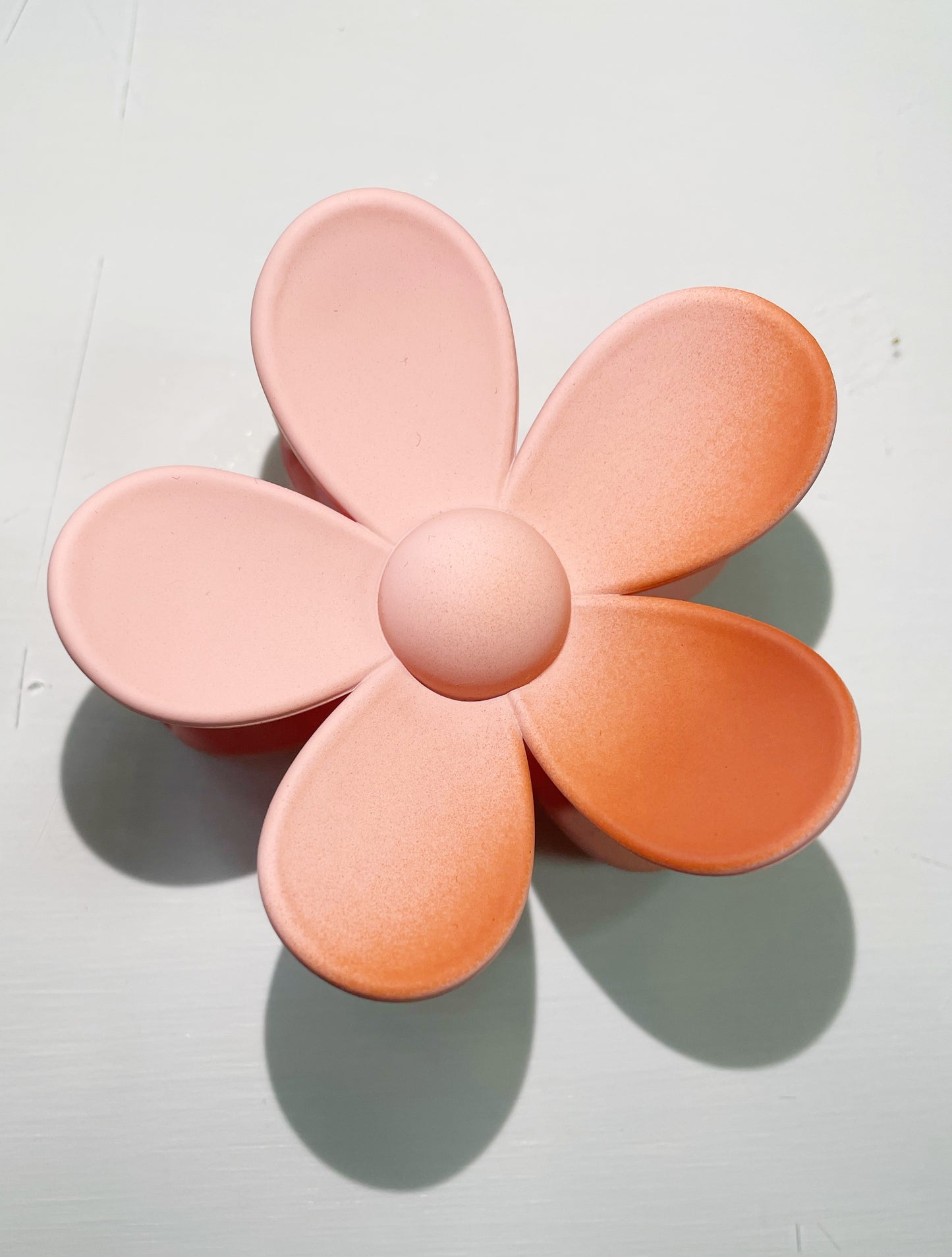 Oversized Matte Flower Hair Claw Clips