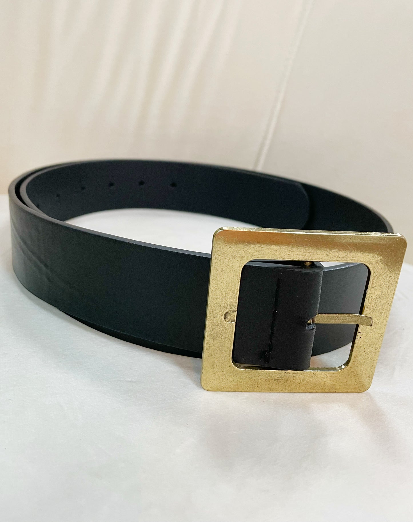 Classic Oversized Square Buckle Belt