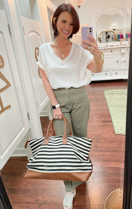 Emily Stripes Weekender