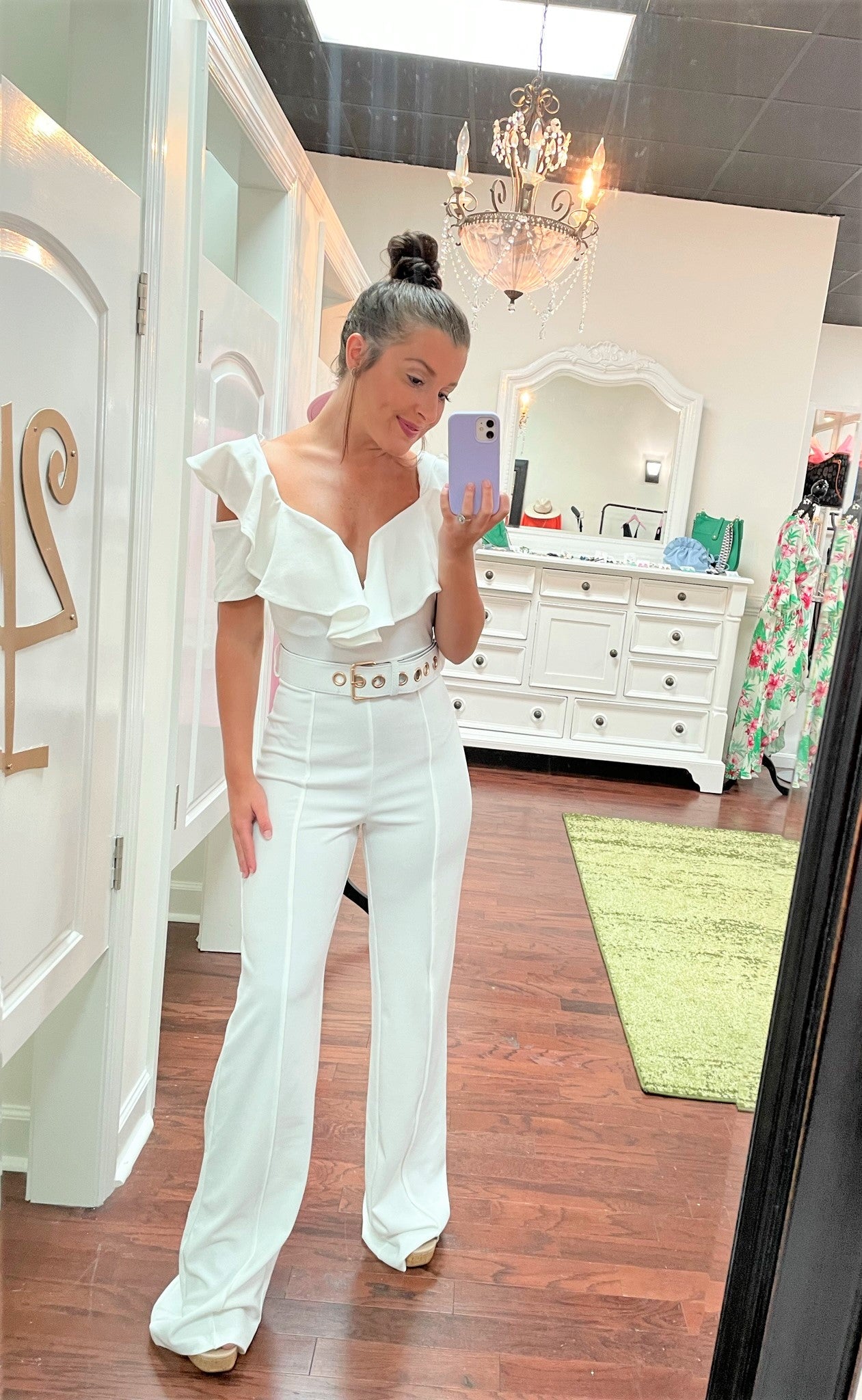 Ruffle Detailed Jumpsuit
