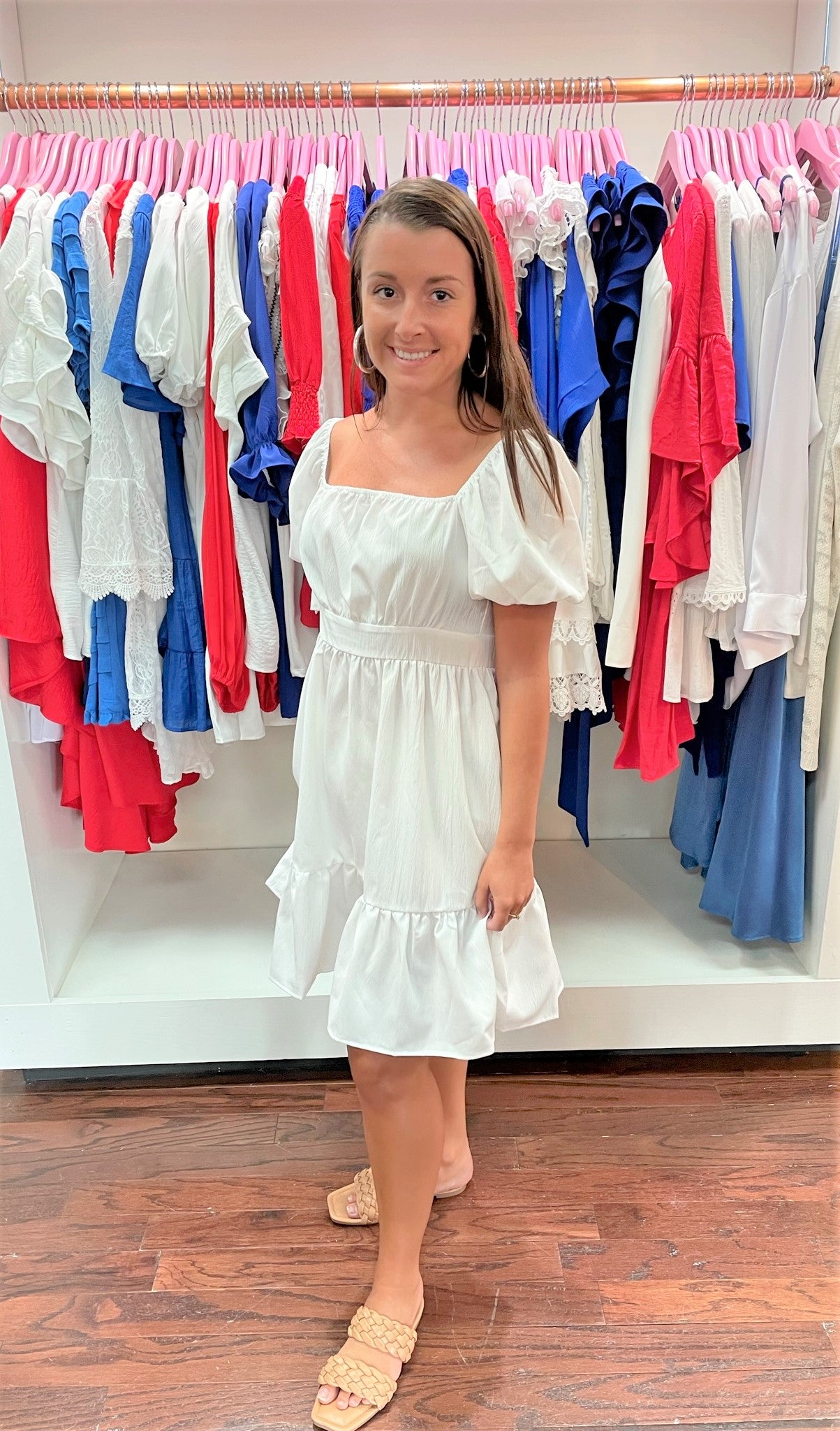 Bandage Summer Cotton Fabric Dress