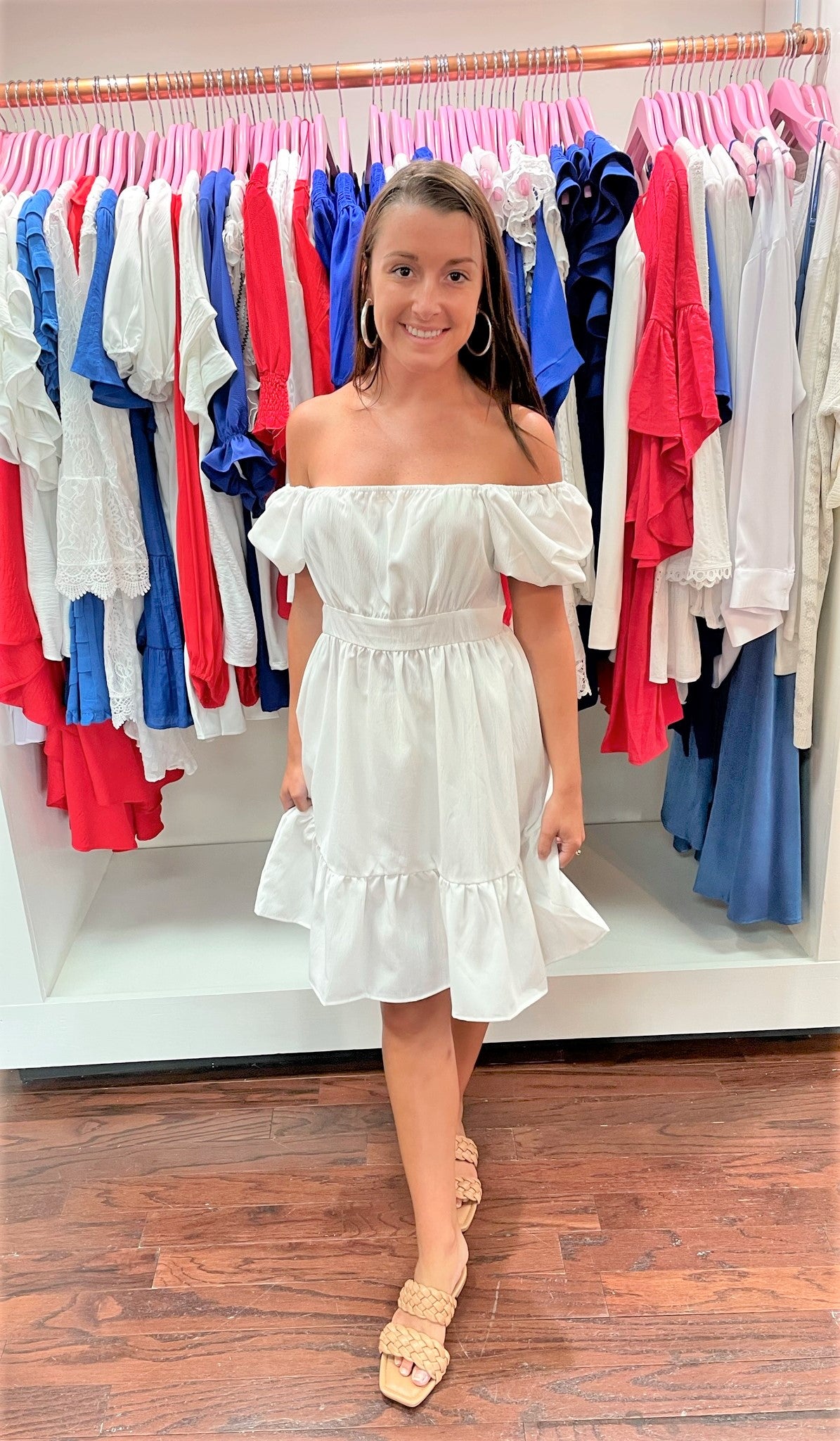 Bandage Summer Cotton Fabric Dress