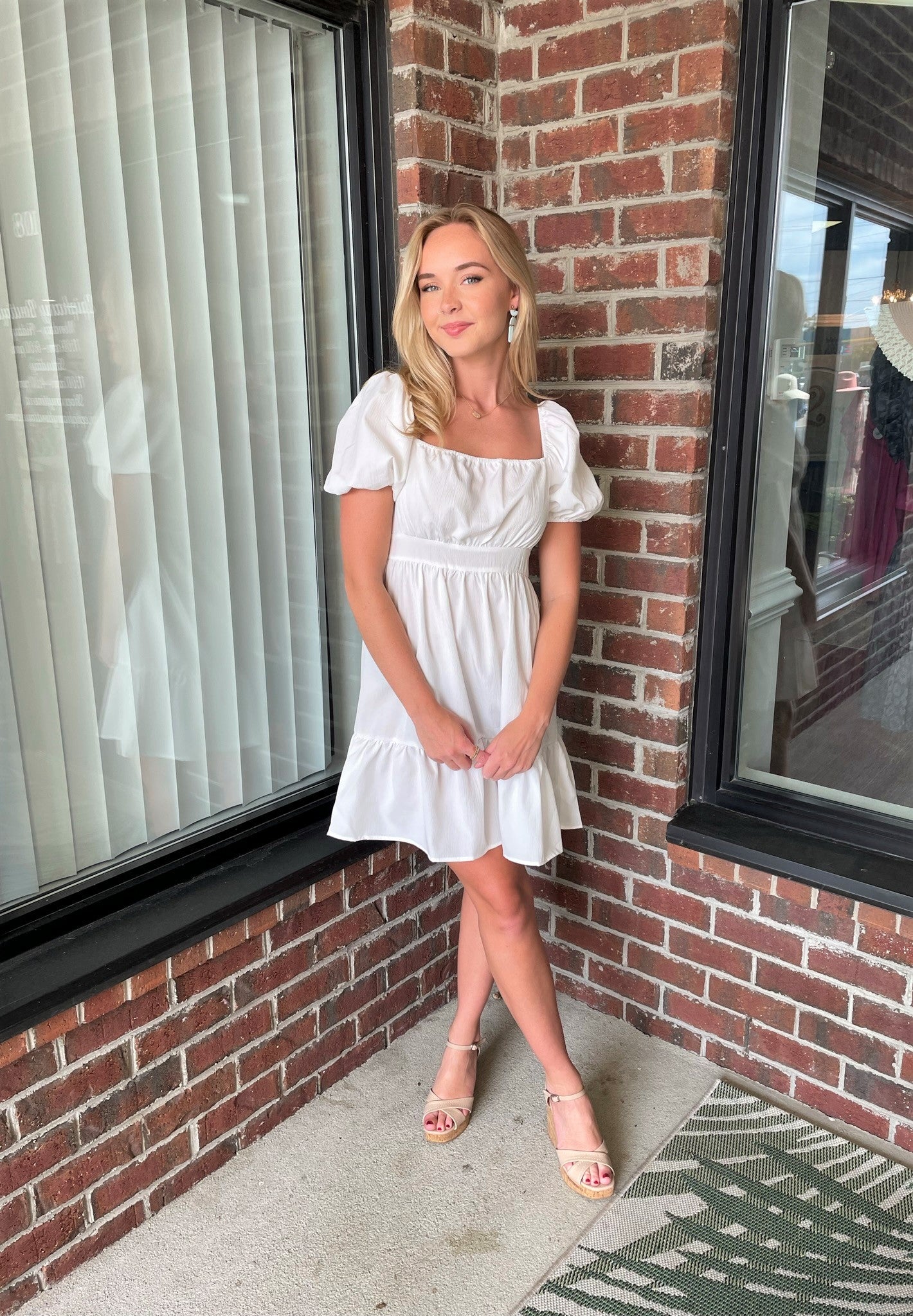 Bandage Summer Cotton Fabric Dress