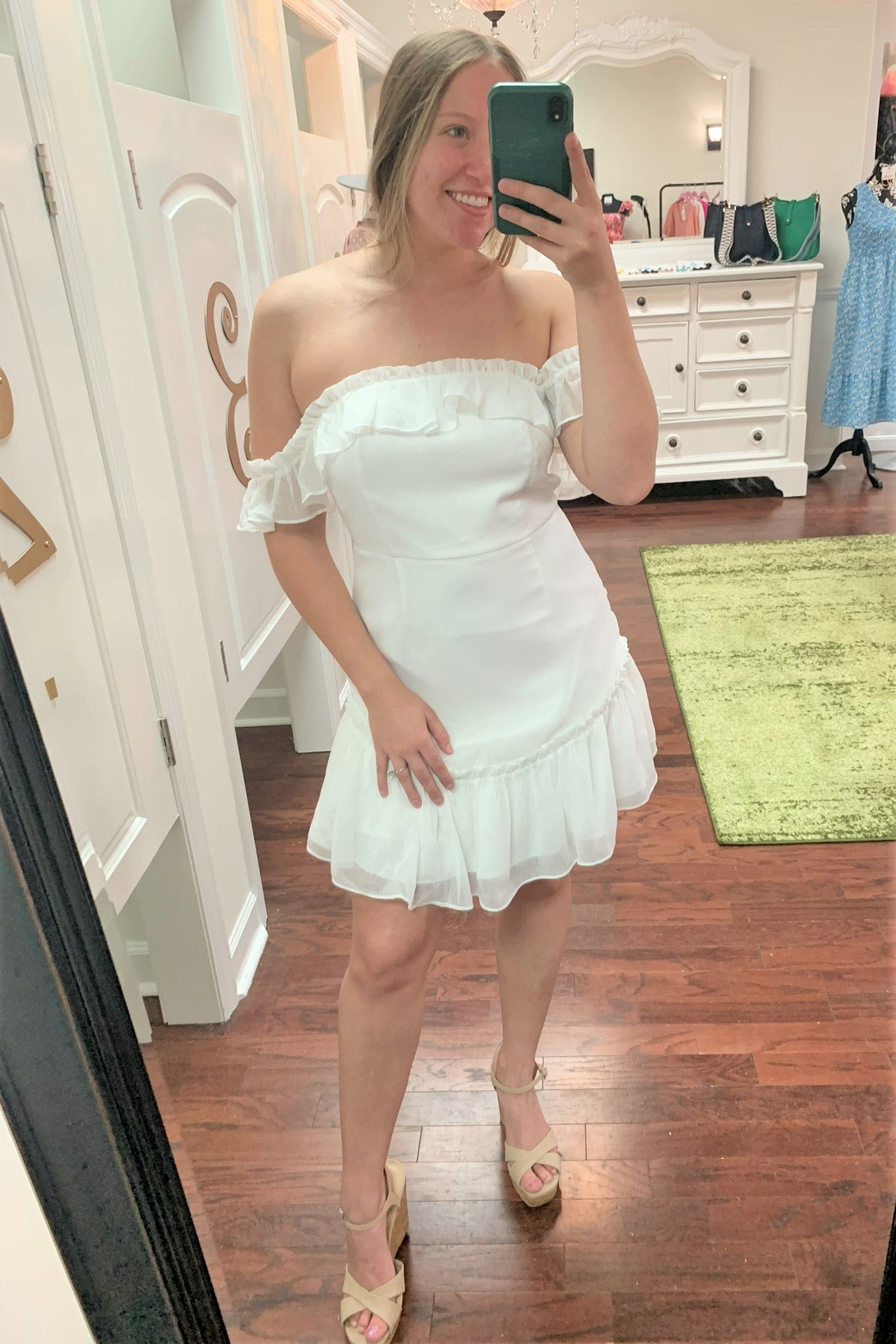 Emmy Off The Shoulder Mini Dress
