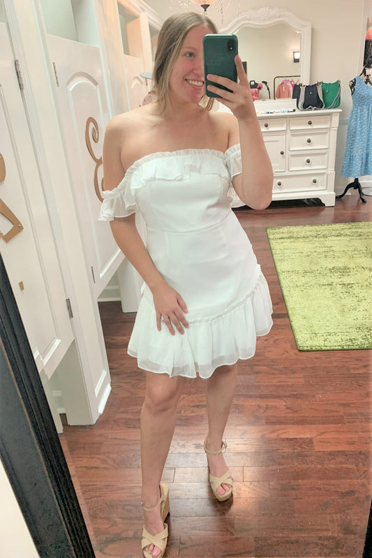 Emmy Off The Shoulder Mini Dress