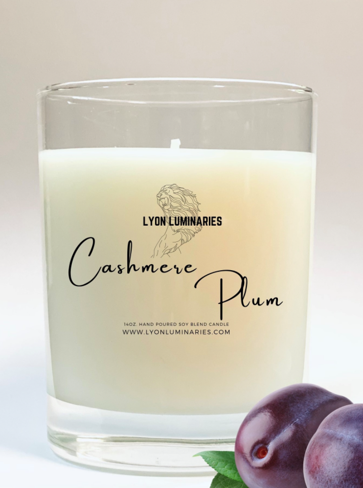 Cashmere Plum Soy Blend Tumbler Candle