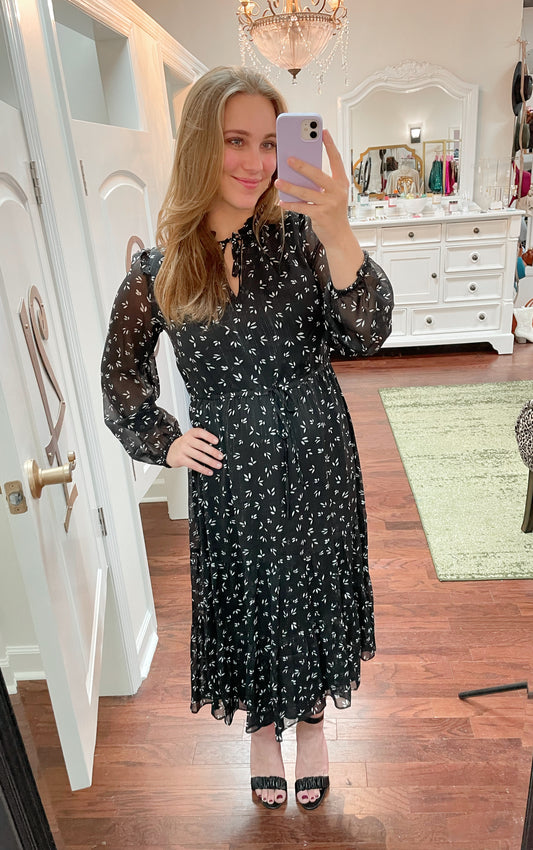 Shadow of a Doubt Tiered Dress