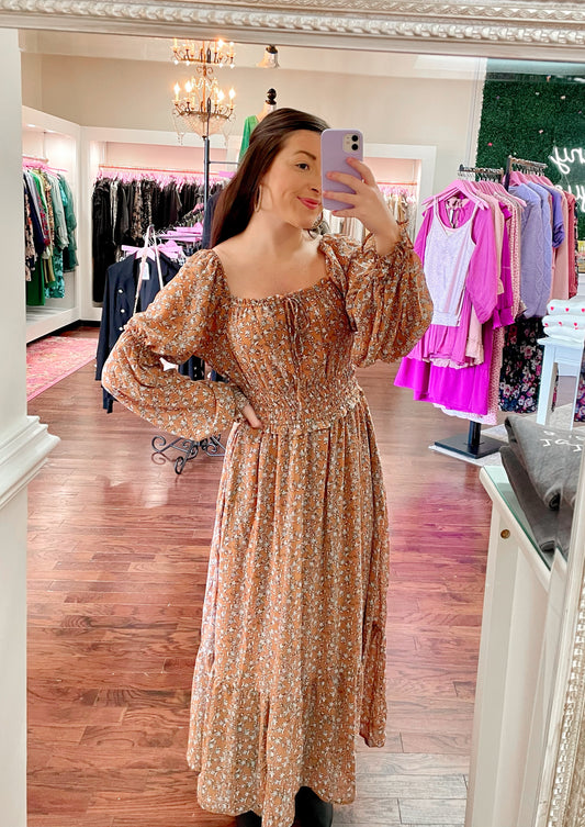 Ditsy Floral Midi Dress