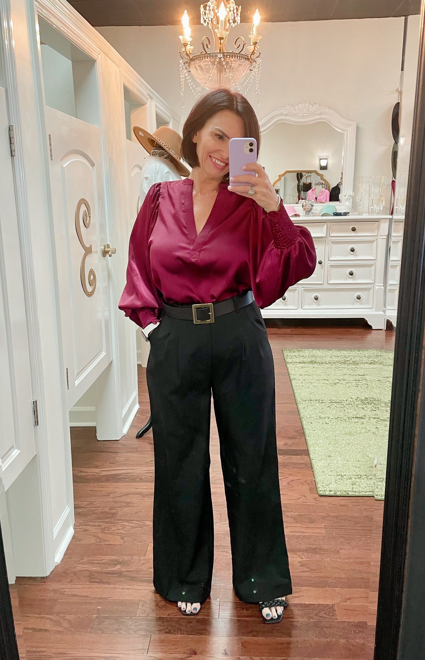 Classic Oversized Square Buckle Belt