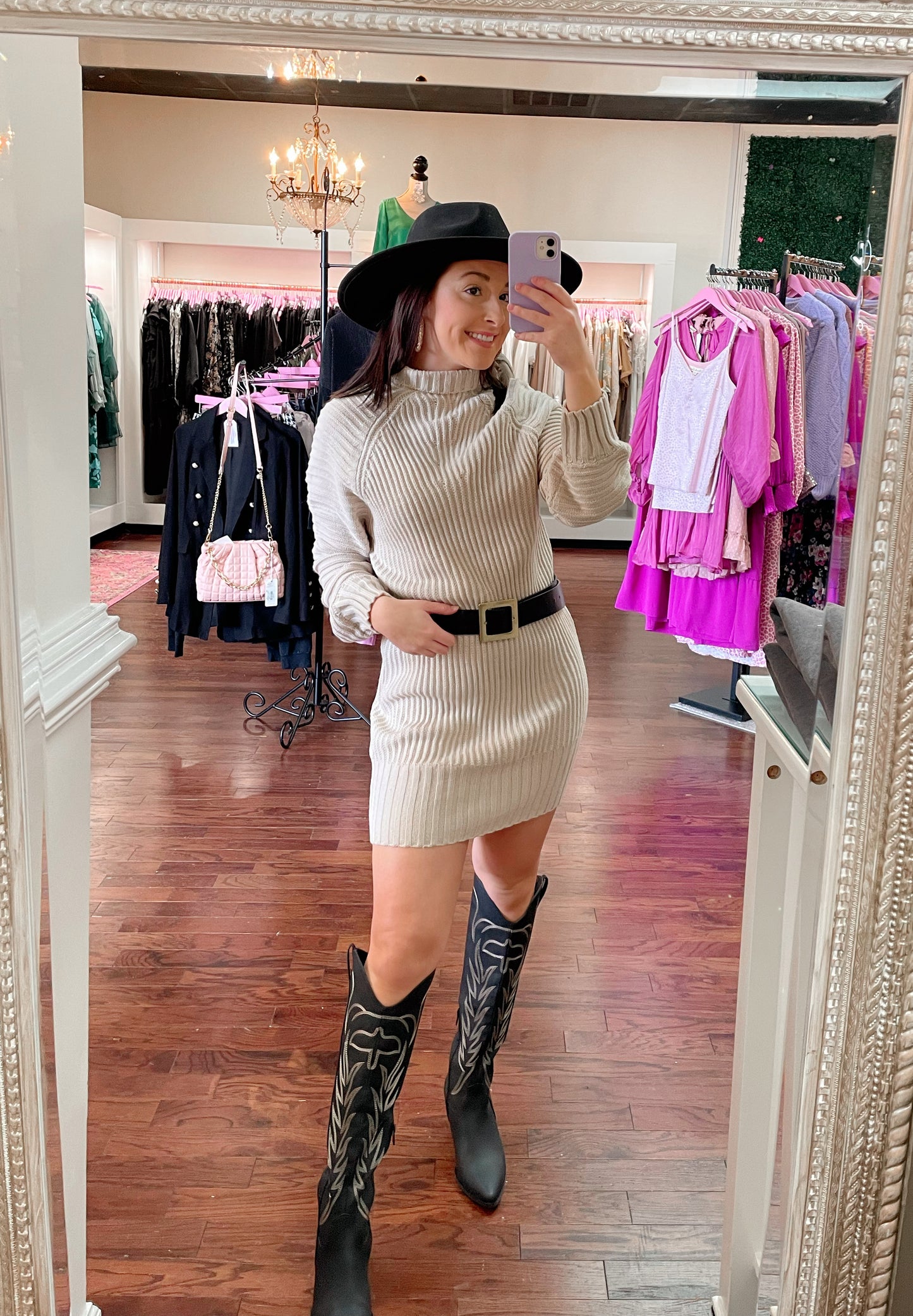 Classic Oversized Square Buckle Belt